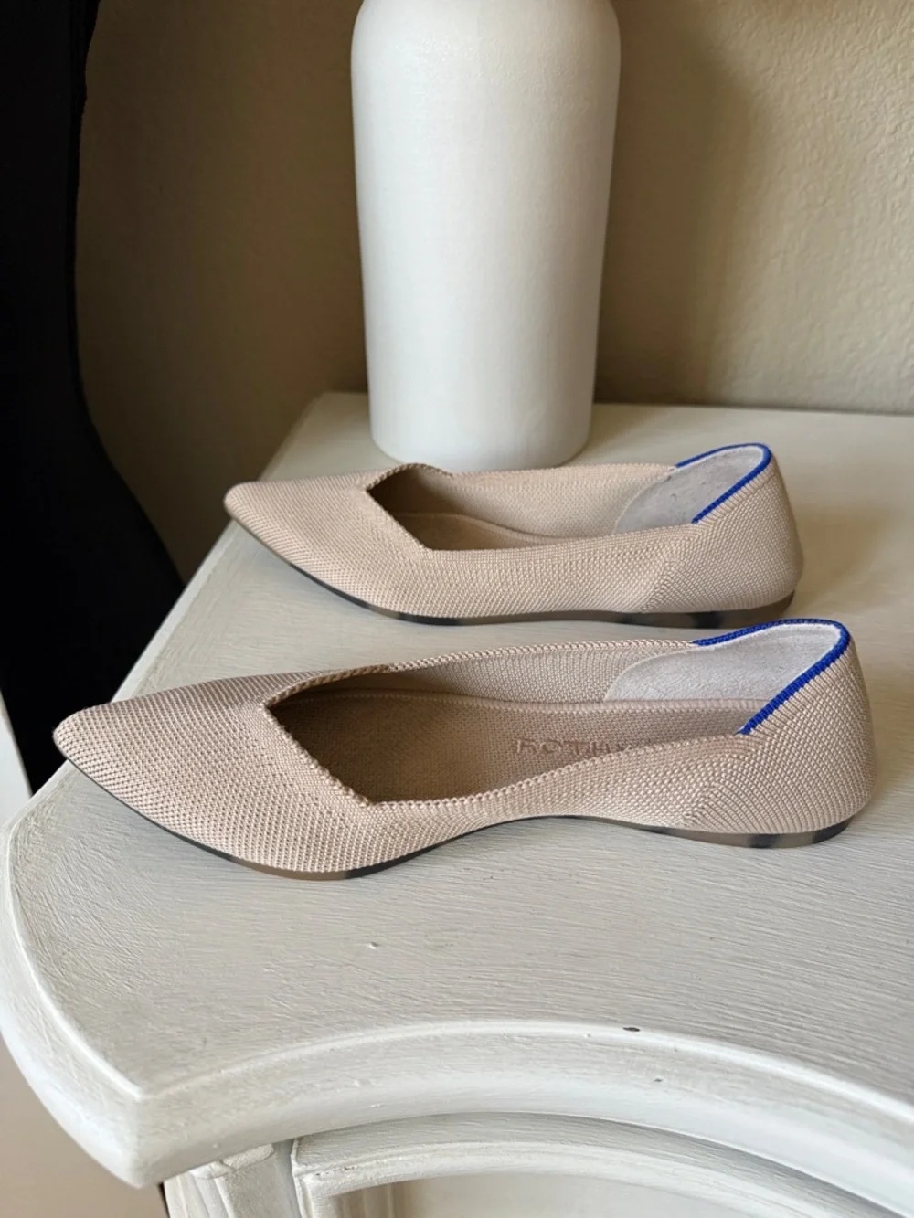 Rothys The Point in Ecru Size 6.5 - Picture 7 of 9